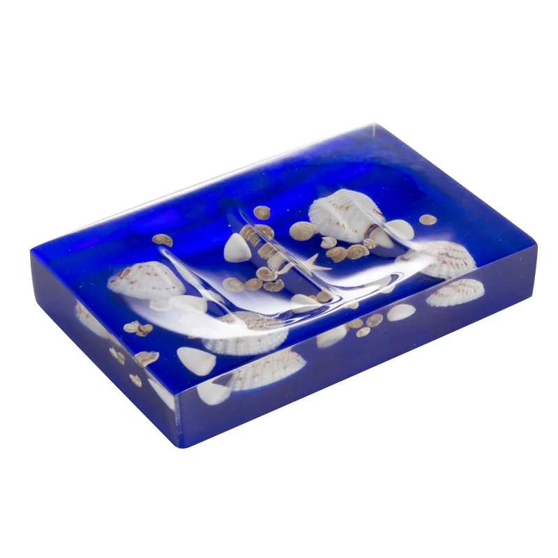 Weekendaanbieding Portasapone bagno Caribe in resina verde