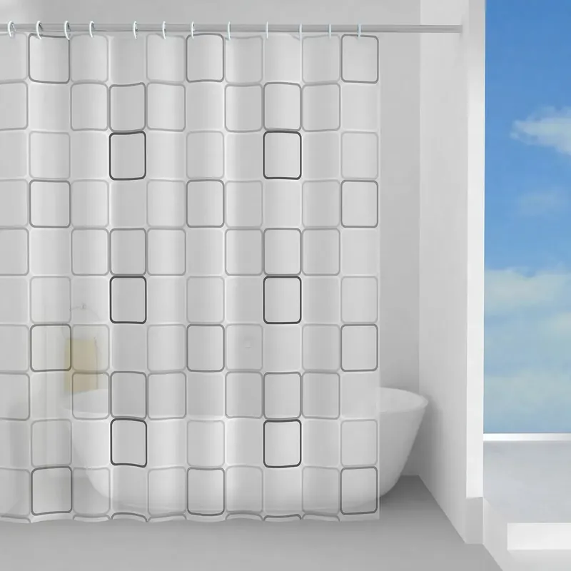 Nu Kopen Tenda doccia Domino in peva 180x200 cm grigia