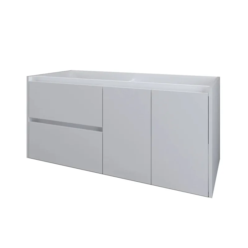 Goedkoop Mobile bagno base lavabo sospeso 120x50 cm bianco lucido