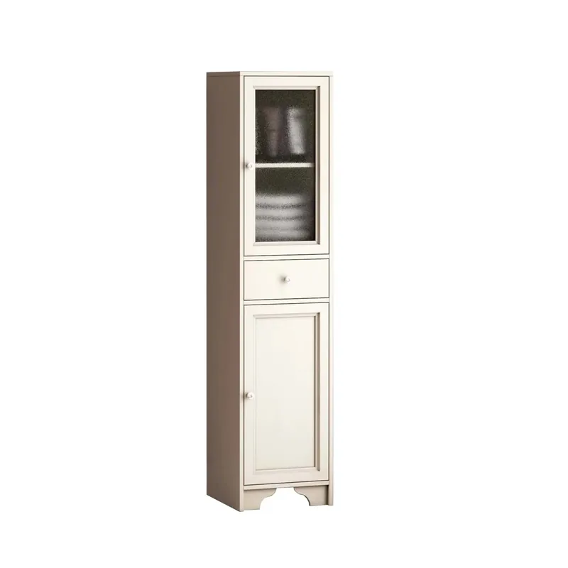 Mobile bagno colonna a terra 38x150x33 cm bianco crema Lage Prijs