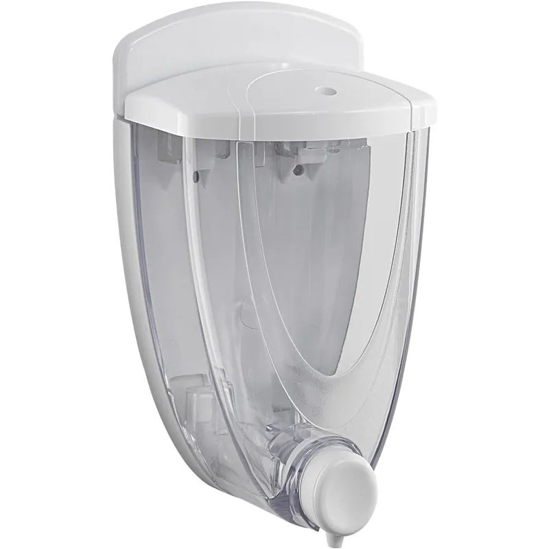 Dispenser sapone Torpedo in resina bianco 300 ml Betaalbaar