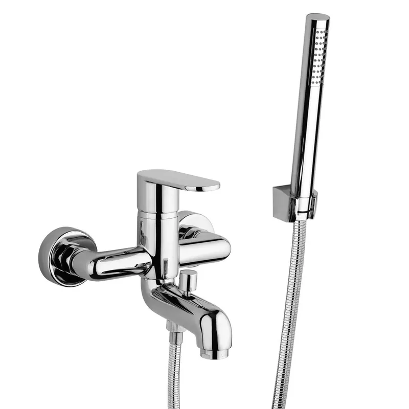 Veilige Betaling Miscelatore esterno vasca Tube compreso di kit doccia cromo