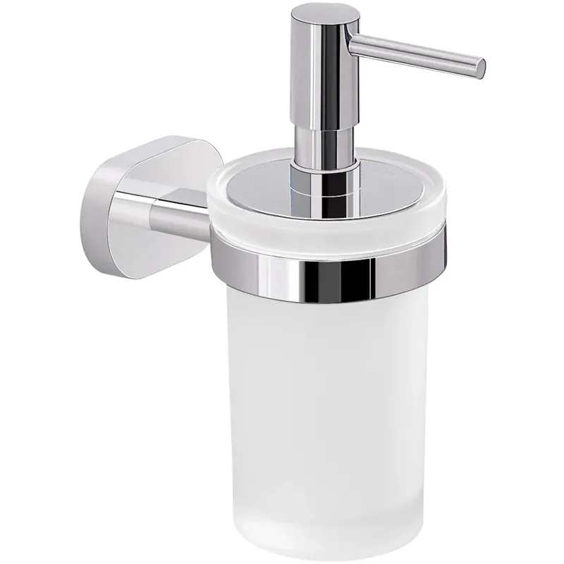 Dispenser sapone Bernina in acciaio inox e cromall cromato Goedkoop