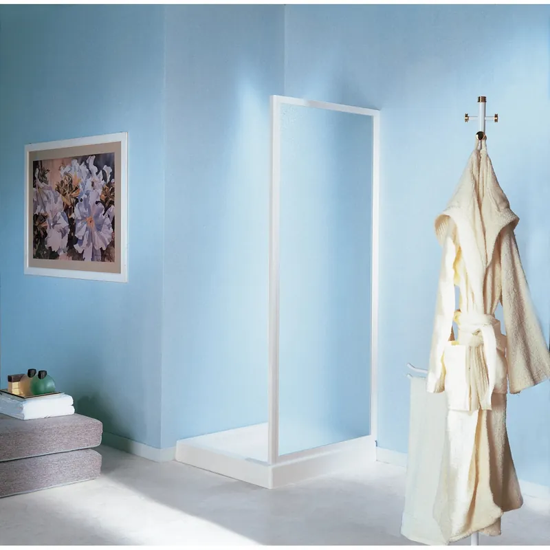 Lato fisso doccia 85/89 cm vetro stampato bianco Alleen Vandaag
