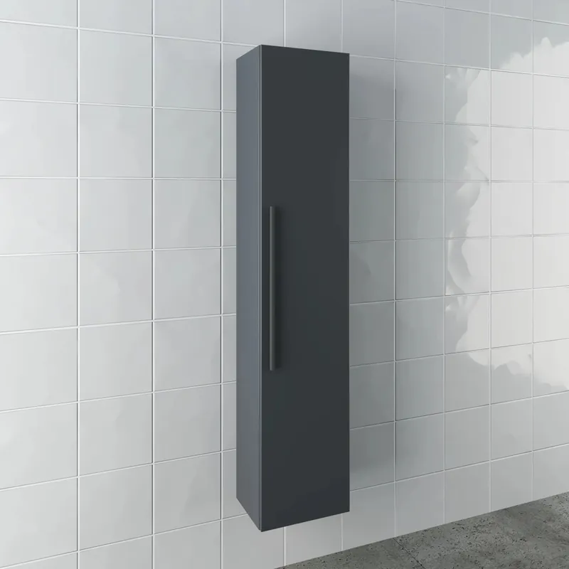 Actieprijs Mobile bagno colonna sospesa Mary 40x162x34 cm grigio blu