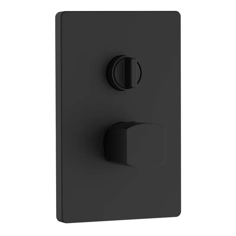Miscelatore incasso doccia con deviatore Zefir nero opaco Ø 25 mm Op = Op