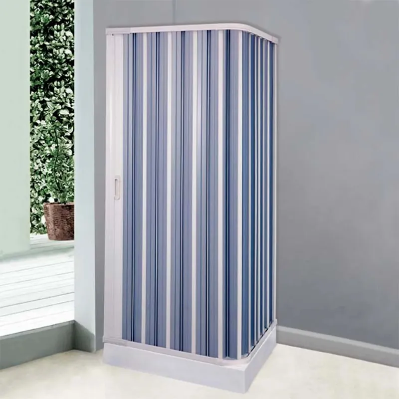 Seizoensaanbieding Box doccia a soffietto 2 lati regolabile bianco 102x102 cm