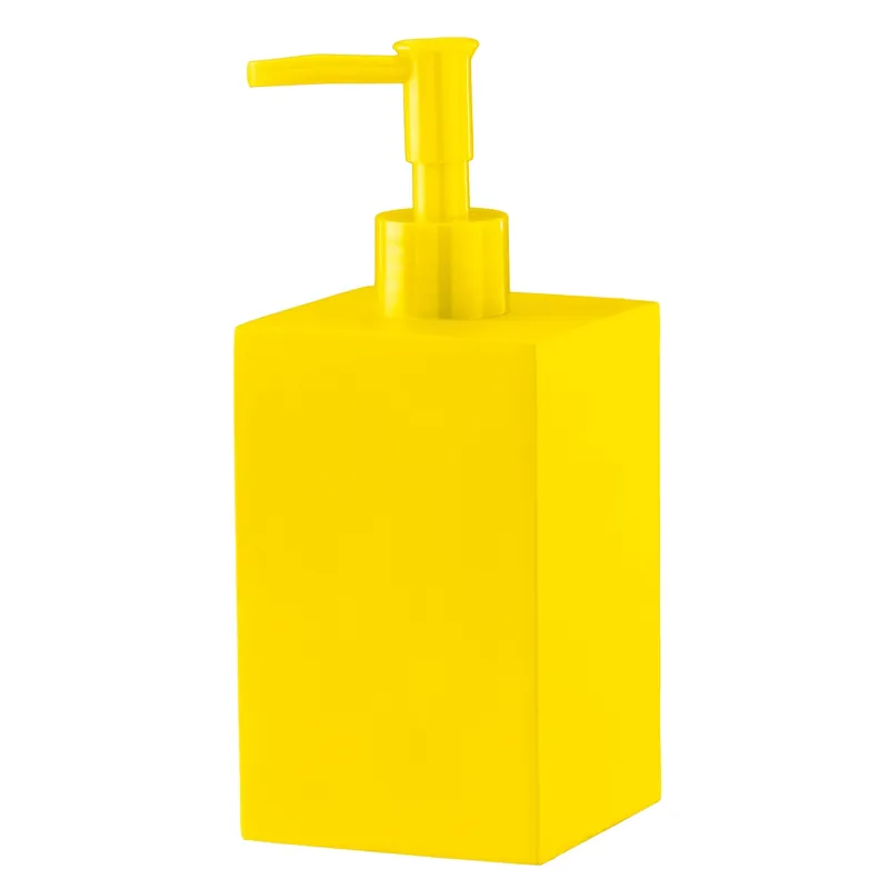 Dispenser bagno True in resina giallo Nieuw
