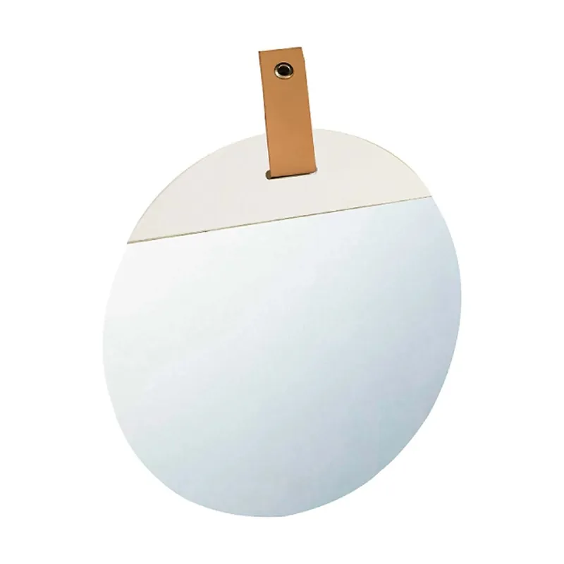 Specchio da parete bianco con laccio Marylin Ø 30 cm Veilige Betaling