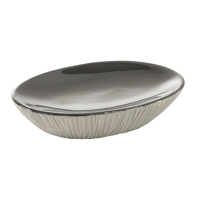 Portasapone bagno Naomi in ceramica grigio Lage Prijs