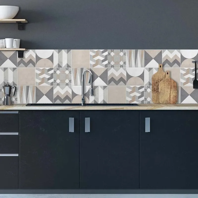 Alleen Vandaag Paraschizzi Autoadesivo ignifugo Geometric Tiles 260x60 cm