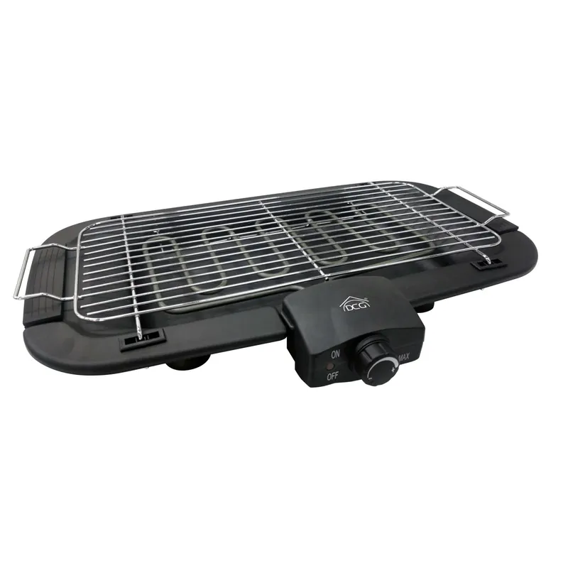 Nieuw Barbecue elettrico da tavolo con altezza regolabile 2000W 57x38x11 cm