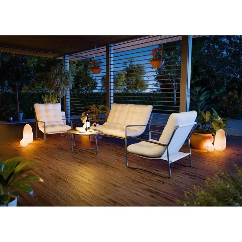 Salotto da giardino Patterson grigio chiaro 4 posti Bestel Nu