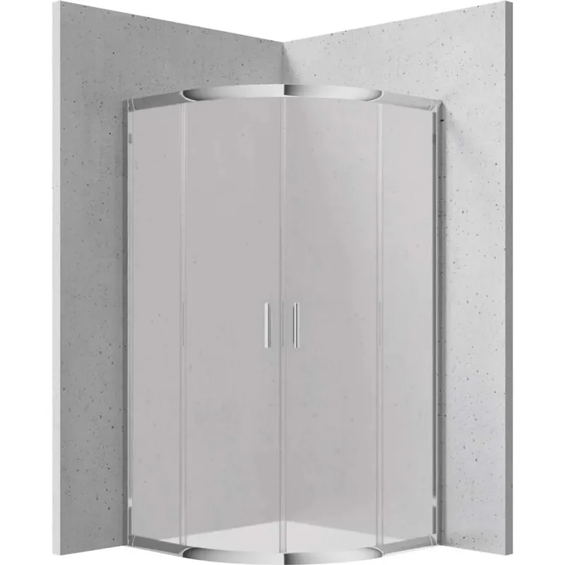 Actieprijs Cabina doccia semicircolare Caimito Idrostile h170 cm 900x1700 mm cromo