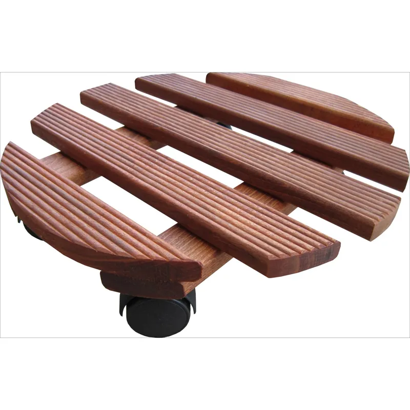 Finale Uitverkoop Carrello portapiante Ø 30 cm mogano-faggio