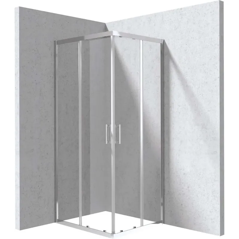 Cabina doccia rettangolare Zulueta Idrostile 800x1950 mm cromo Bestseller