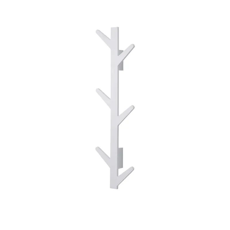 Flitsaanbieding Appendi abiti verticale in legno 6 posti bianco L 23 x H 78 x P 7 cm