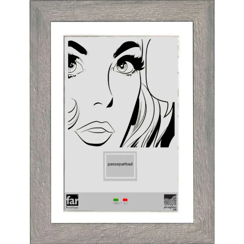 Betrouwbaar Portafoto da tavolo Boyd con passepartout Grigio 18x24 cm