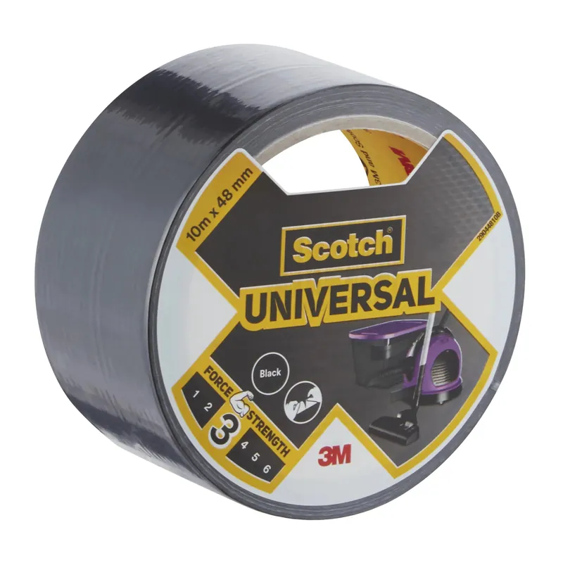 Nastro adesivo multiuso Scotch® Universal 48 mm x 10 m nero Snelle Levering
