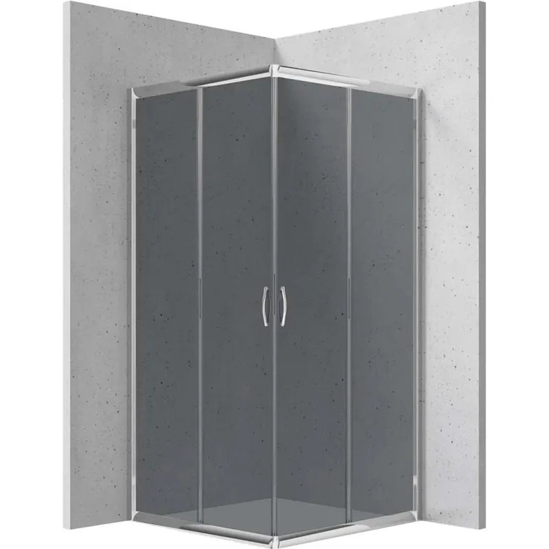 Exclusieve Aanbieding Cabina doccia quadrata Caimito Idrostile Kerria 900x1850 mm cromo