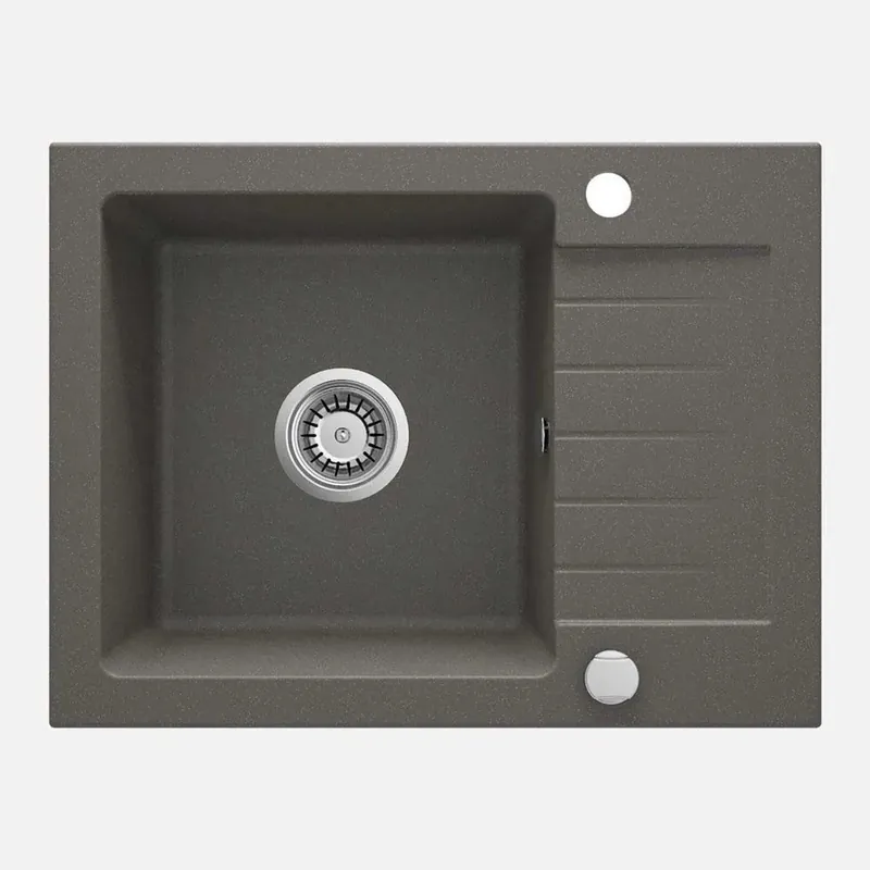 Op = Op Lavello 1 vasca gocciolatoio Idrostile Martí 440x164 mm Antracite Metallizzato