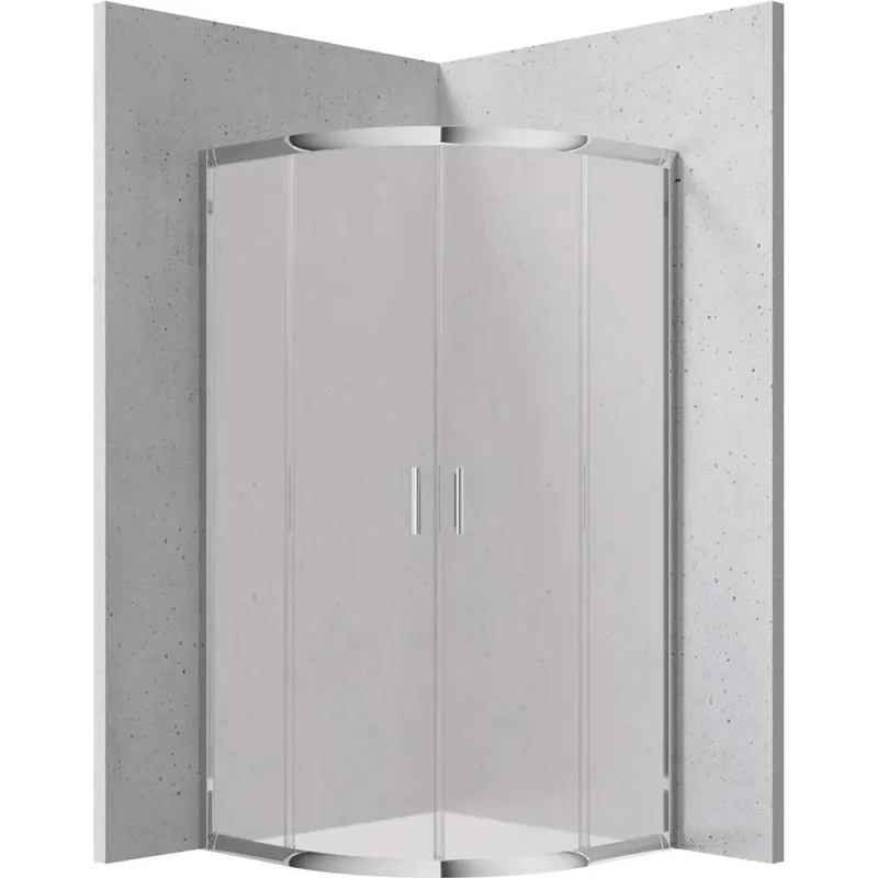 Cabina doccia semicircolare Caimito Idrostile Coliseo 800x1850 mm cromo Laatste Versie