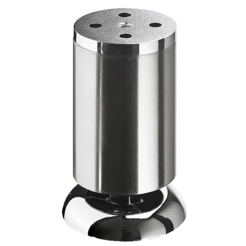Express Levering Piede per mobile Hettich Ø 50 x H 100 mm effetto acciaio inox