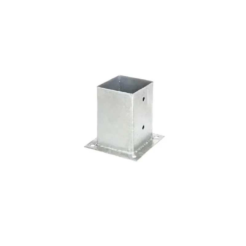 Koopje Base per palo quadrata zincata da avvitare 101x101x150 mm