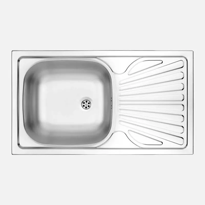 Lavello 1 vasca con gocciolatoio Idrostile Jatibonico 435x150 mm acciaio inox Direct Beschikbaar