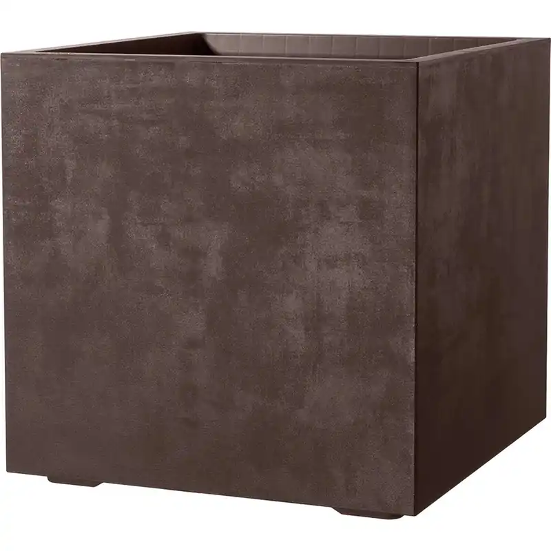 Fioriera da esterno Millenium in polipropilene marrone 49x49 cm Laatste Kans