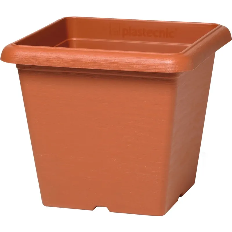 Direct Beschikbaar Vaso quadro Terrae 25 cm in plastica