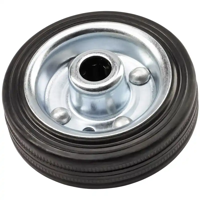 Betrouwbaar Ruota in gomma intera Ø 100 mm cerchio in acciaio nera mozzo 40 mm