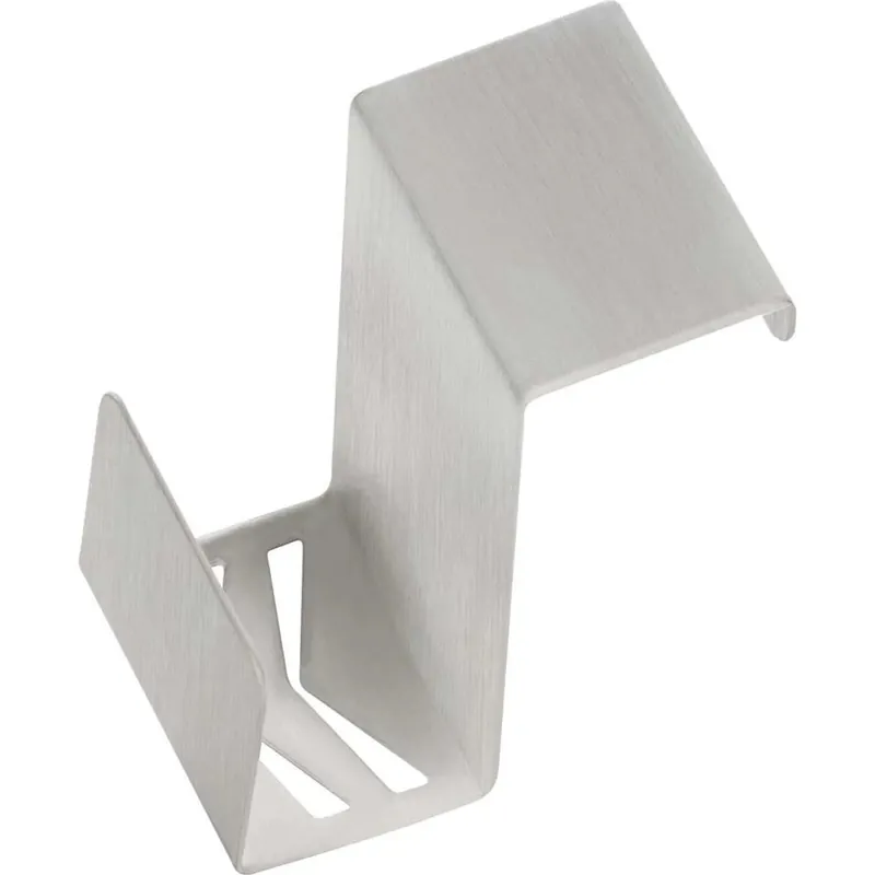 Gancio porta spugna Idrostile 45x71 mm Acciaio spazzolato Laatste Kans