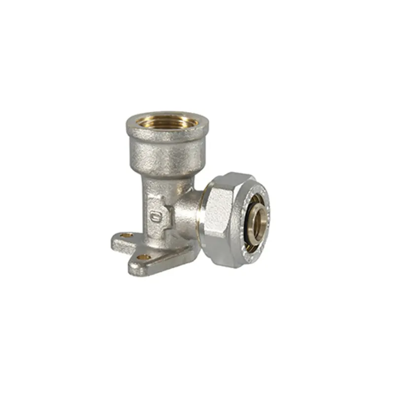Weekendaanbieding Raccordo gomito con staffa per multistrato a stringere 1/2" x 20mm