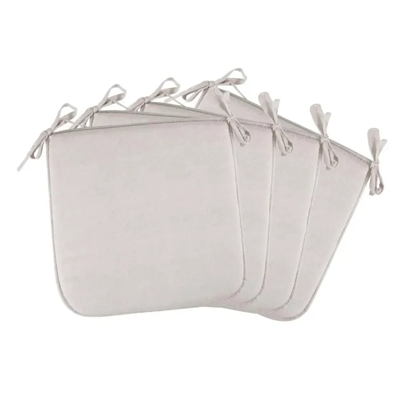 Coprisedia elegante per soggiorno Compact bordato ecrù 38x38 cm Korting
