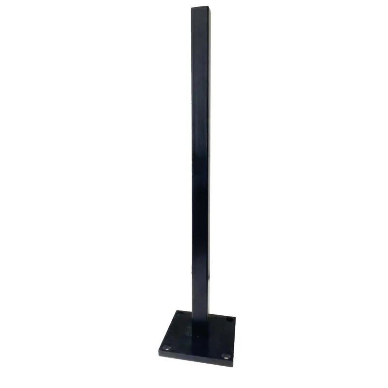 Supporto in acciaio per palo 11x11x50 cm nero Fabrieksprijs