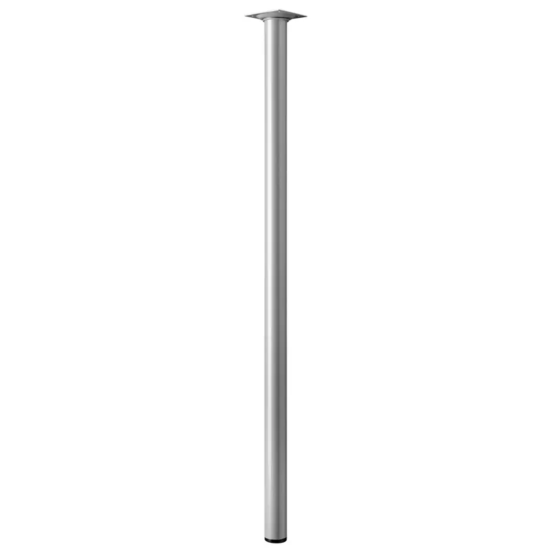 Gamba da tavolo Hettich effetto alluminio Ø 30 x 700 mm Premium