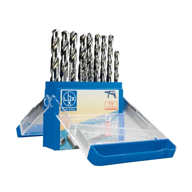 LUX-TOOLS set punte HSS-G 1 mm - 10 mm 19 pz Rechtstreeks Van De Fabrikant