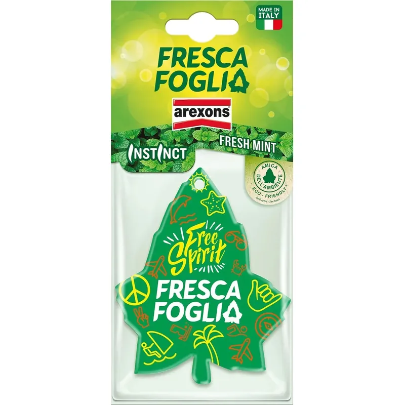 Profumatore per auto Fresca Foglia Fresh Mint Laatste Versie