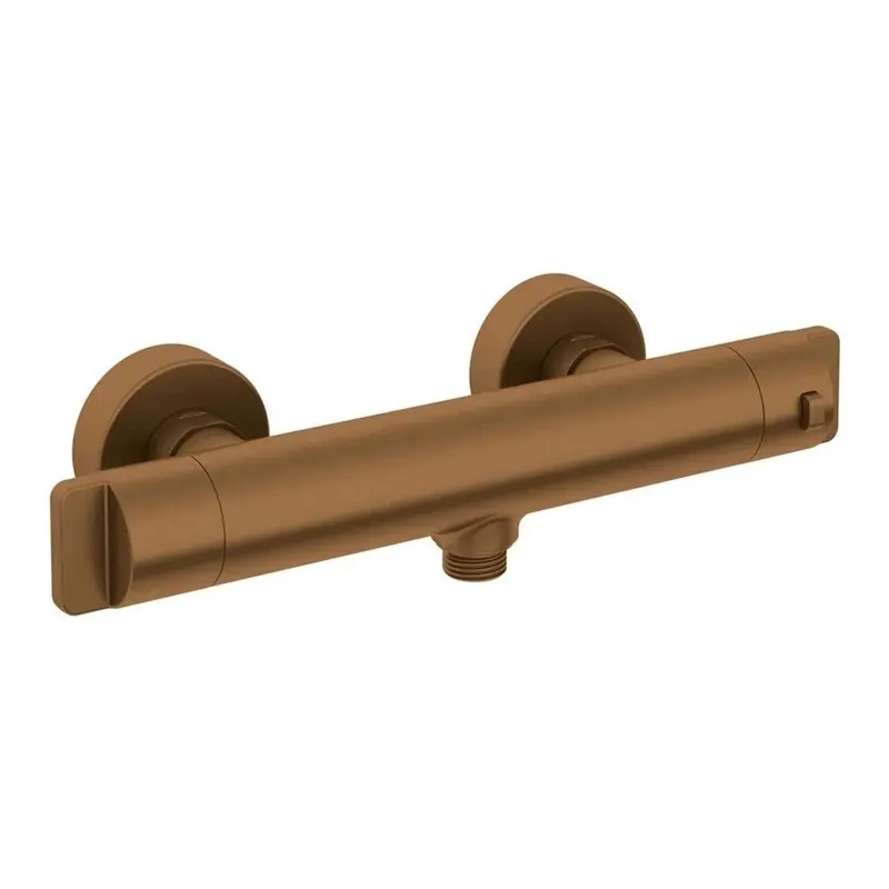 Miscelatore doccia termostatico Idrostile Camarioca bronzo spazzolato Koopje