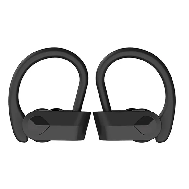 Premium Auricolari stereo bluetooth con archetto ergonomico microfono e controlli Nero