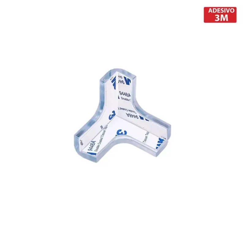 Paraspigolo adesivo trasparente in PVC 4x4 cm 4 pz Korting