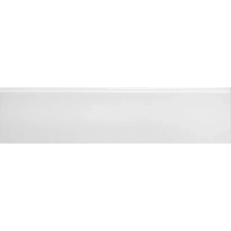 Battiscopa in gres porcellanato Bianco Lucido 8x33,3 cm Actieprijs