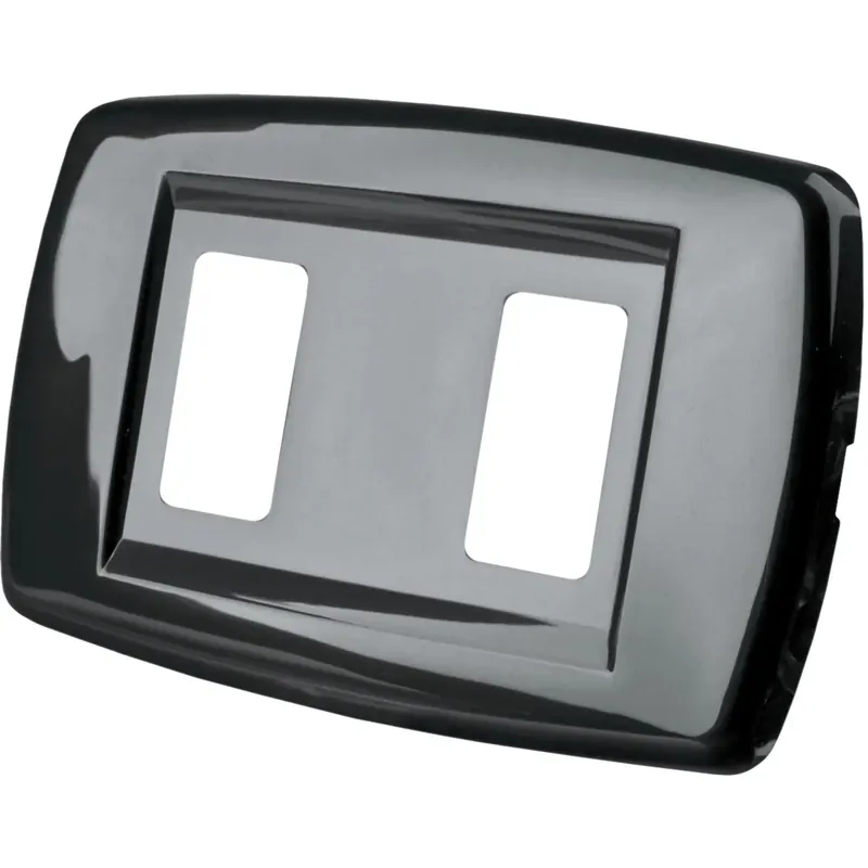 Placca "Basic" a 2 fori tecnopolimero colore antracite Rechtstreeks Van De Fabrikant
