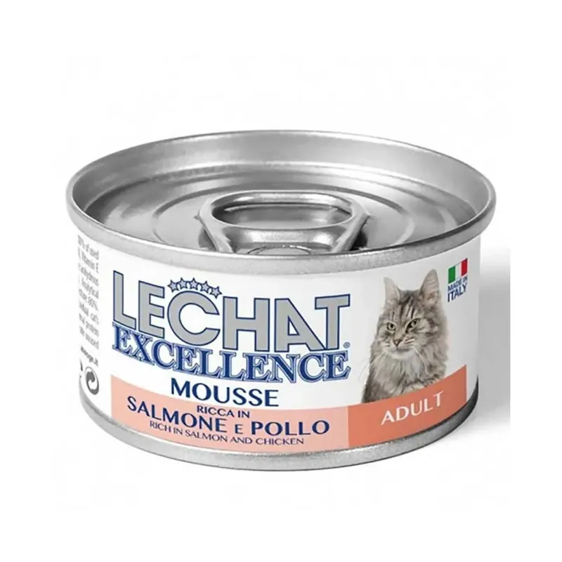 Direct Verzonden Cibo umido per gatti Monge Lechat Mousse Adult salmone e pollo 85 gr