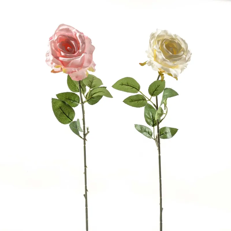 Rosa finta 70 cm colori assortiti Direct Beschikbaar