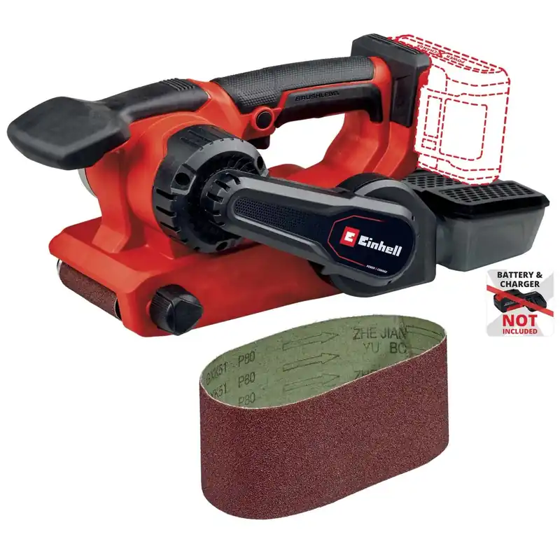 Beperkt Aanbod Levigatrice a nastro Einhell TP-BS 18/457 Li BL 18 V - Solo