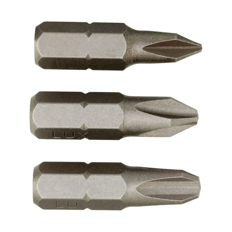 Nu Kopen Set di inserti standard con intaglio a croce LUX-TOOLS PH1 - PH2 - PH3