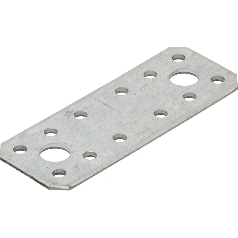 Staffa di fissaggio piatta acciaio zincato 100x35 mm 10 pz Beste Prijs