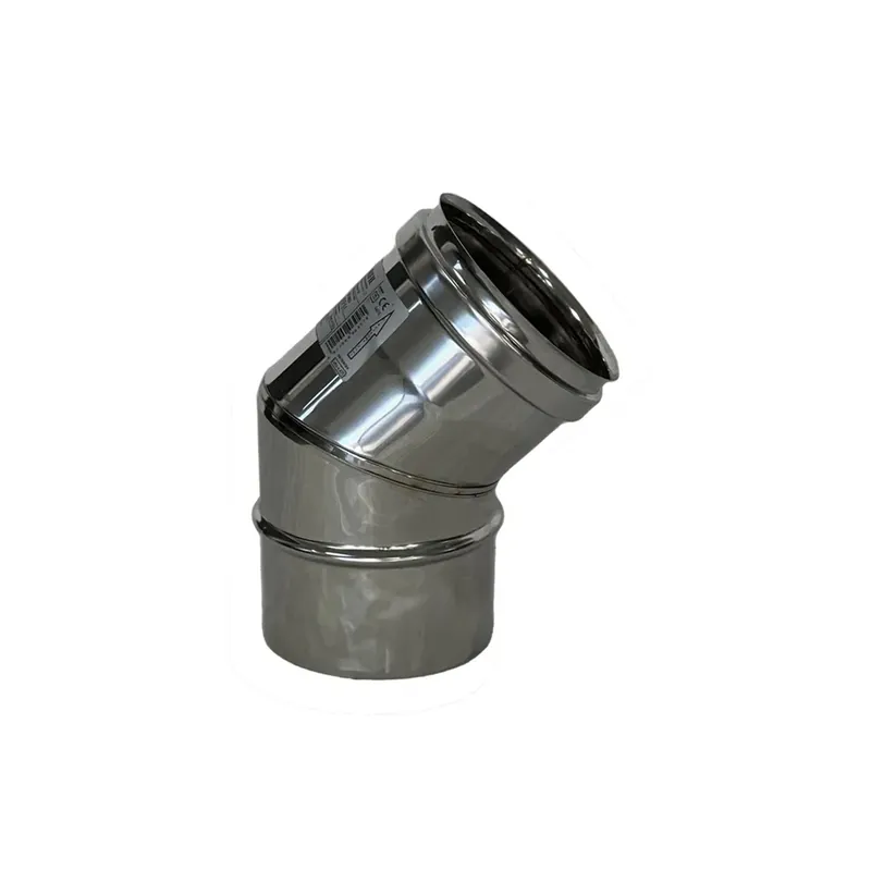 Tijdelijk Beschikbaar Curva a 45° in acciaio inox AISI 316 Ø 80 mm